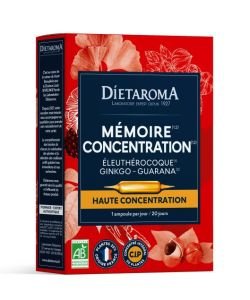 C.I.P. Mémoire-Concentration BIO, 20&nbsp;ampoules